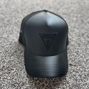 Guess Faux-Leather Trucker Hat